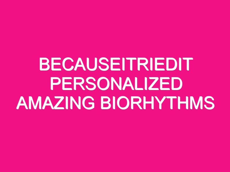 becauseitriedit personalized amazing biorhythms review 150991 1 - Personalized Biorhythm Review by BecauseITriedIt
