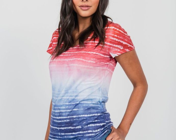 CS2 7759 a416cd00 a796 40cf 9fee 4557293de7fc 1200x1200 690x550 - Striped Tie Dye Americana Tee for only $17.95 (WAS $24)