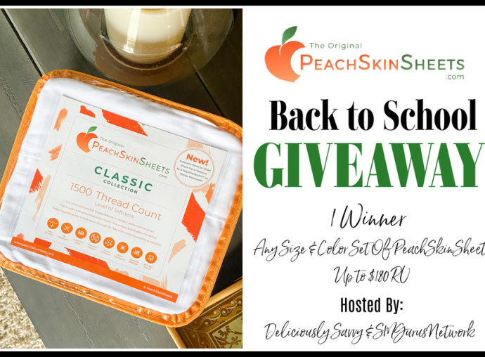 peach skin sheets giveaway