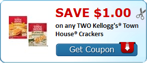 2 21869093 - ✂ Save $1.00 on any TWO Kellogg's® Town House® Crackers