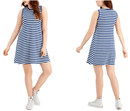 Style Co Striped Sleeveless Dress - Style & Co Striped Sleeveless Dress ONLY $7.96 (Reg $50)