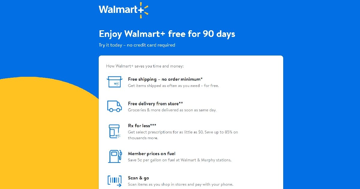 155963 1 - Free Walmart+ for 90 Days - Free Shipping on Clearance Finds