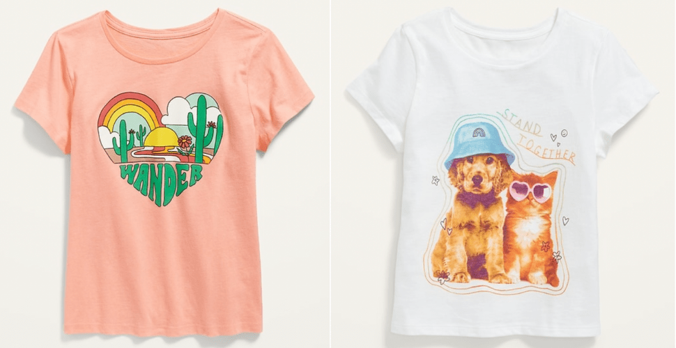 ON T shirts 4 - Old Navy T-Shirts for the Whole Family Just $4 Today Only