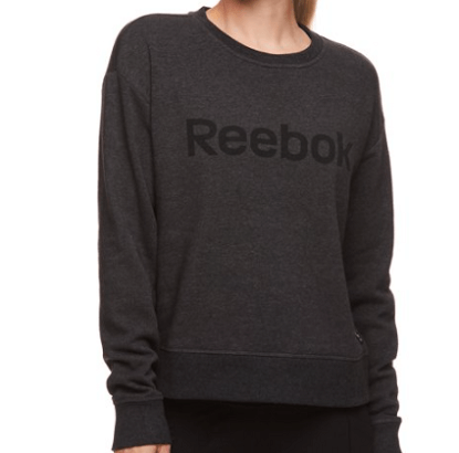 Reebok Womens Cozy Crewneck Sweatshirt with Graphic - Reebok Women’s Cozy Fleece Joggers Only $7 (Reg. $24)