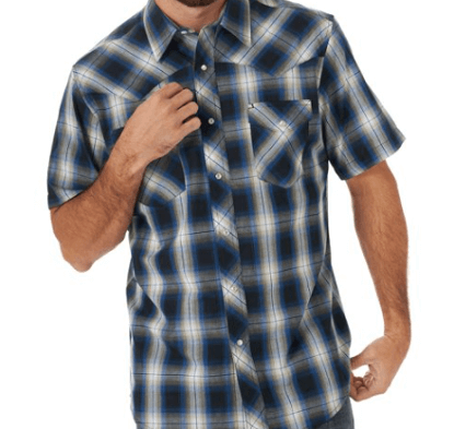 Wrangler Mens Short Sleeve Woven Western Shirt 1 - Wrangler Men’s Short Sleeve Western Shirt ONLY $9 (Reg. $21.69)