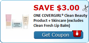2 21895111 - ✂ Save $3.00 ONE COVERGIRL® Clean Beauty Product + Skincare (excludes Clean Fresh Lip Balm)