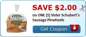 2 21909046 - ✂ Save $2.00 on ONE (1) Sister Schubert’s Sausage Pinwheels