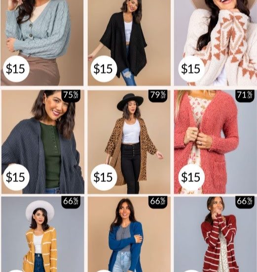 cents of style cardigans 521x550 - Cents of Style ~ Cardigans for Just $15