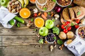 healthy food selection of good carbohydrate sources high fiber rich food low glycemic index diet fresh vegetables fruits cereals legumes nuts greens copy space stockpack adobe stock 300x199 - What is It Like Living with Diabetes?