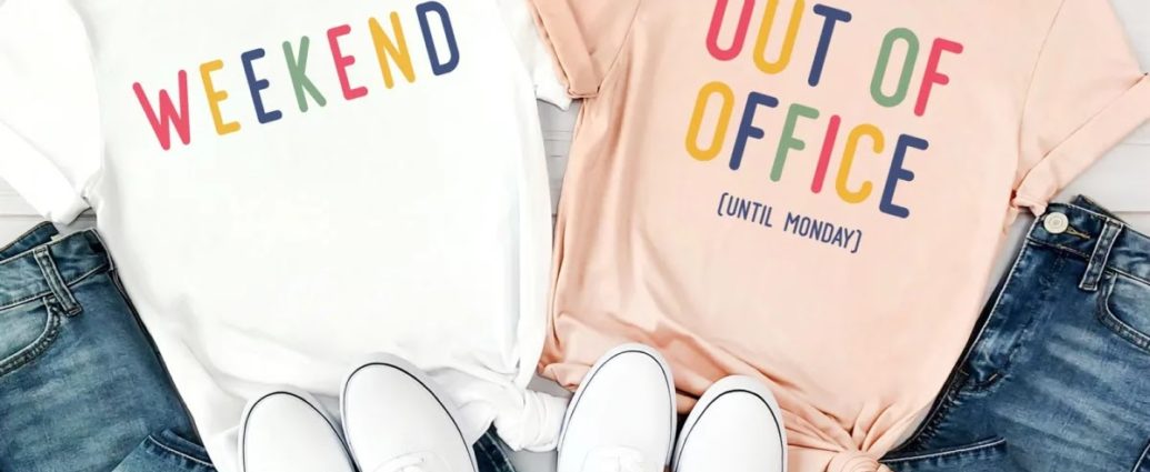 weekend tees 1035x425 - Weekend Love Out of Office Tees $19.99 Shipped