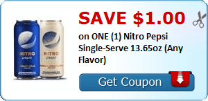 2 21923152 - ✂ Save $1.00 on ONE (1) Nitro Pepsi Single-Serve 13.65oz (Any Flavor)