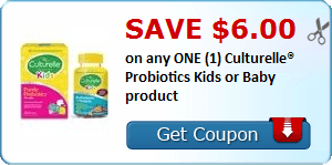 2 21929038 - ✂ Save $6.00 on any ONE (1) Culturelle® Probiotics Kids or Baby product