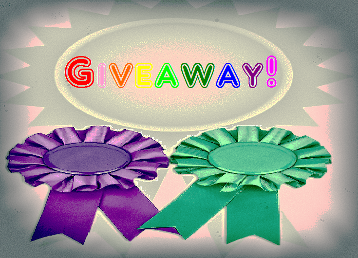Winner FG White Rosette BG PurpleGreen Ribbon  Vintage - iLLASPARKZ $30 Gift Card Giveaway (Ends 5/8 US) @iLLASPARKZ @Versatileer